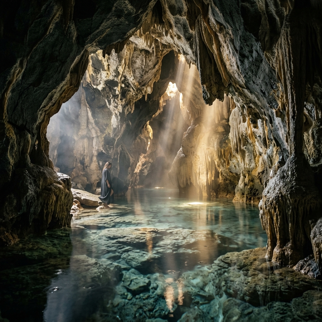 Pristine subterranean cave water source